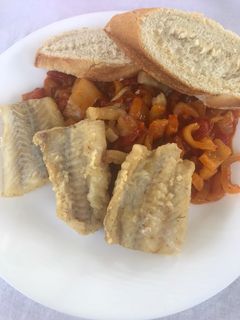 Lecsós hal recept fotója