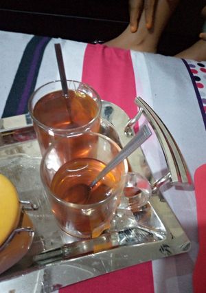 A picture of Spicy honey and lemon tea.