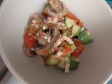 Guisado de champiñones 🍄‍🟫 con calabacita y queso 🧀😊¡Facilísimo!