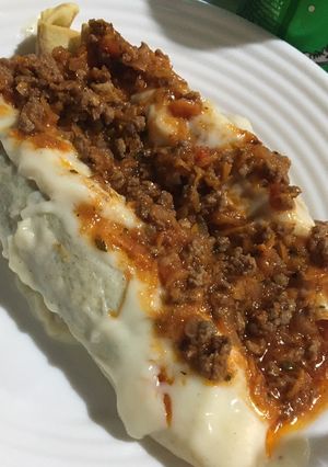 Una foto de Canelones: masa, relleno y salsas!!!🤟🏻