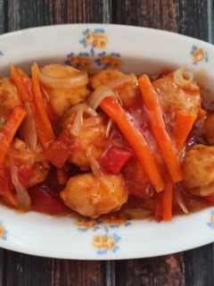 Foto resep Bola Ayam Asam Manis