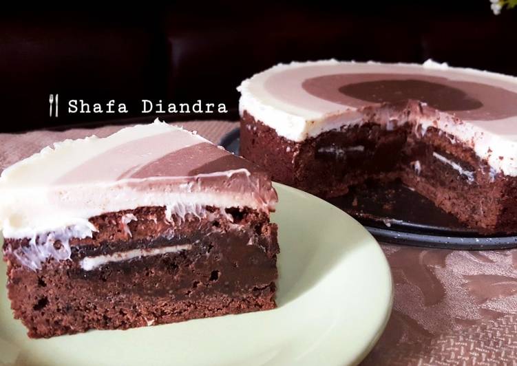 Chocolate Cheese Oreo Brownies🇺🇸