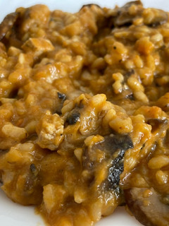 Una foto de Arroz meloso de setas