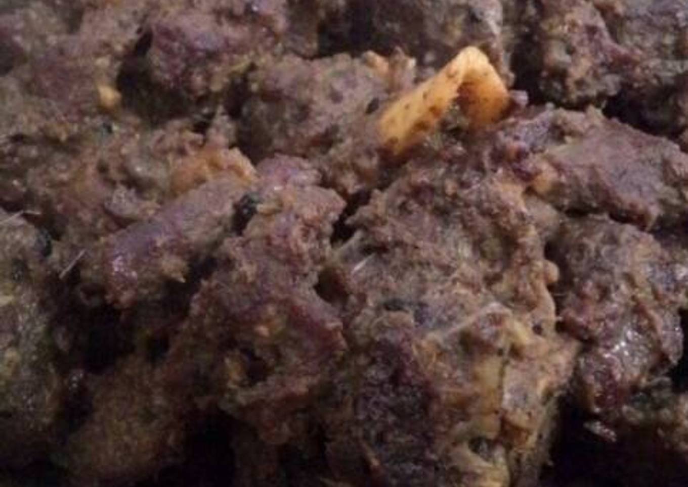 Krengseng kambing mantap (rendang kw)