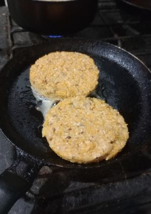 Una foto de Hamburguesas de Garbanzo