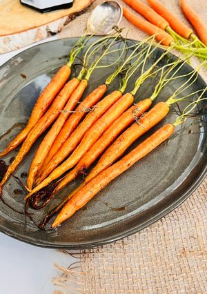 Une photo de Carottes rôties au four