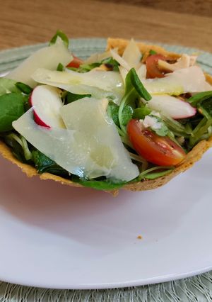 Una foto de Diferente manera de servir una ensalada