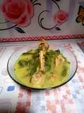Gulai daun singkong dengkul