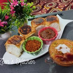 A picture of Beet Pav Bhaji.