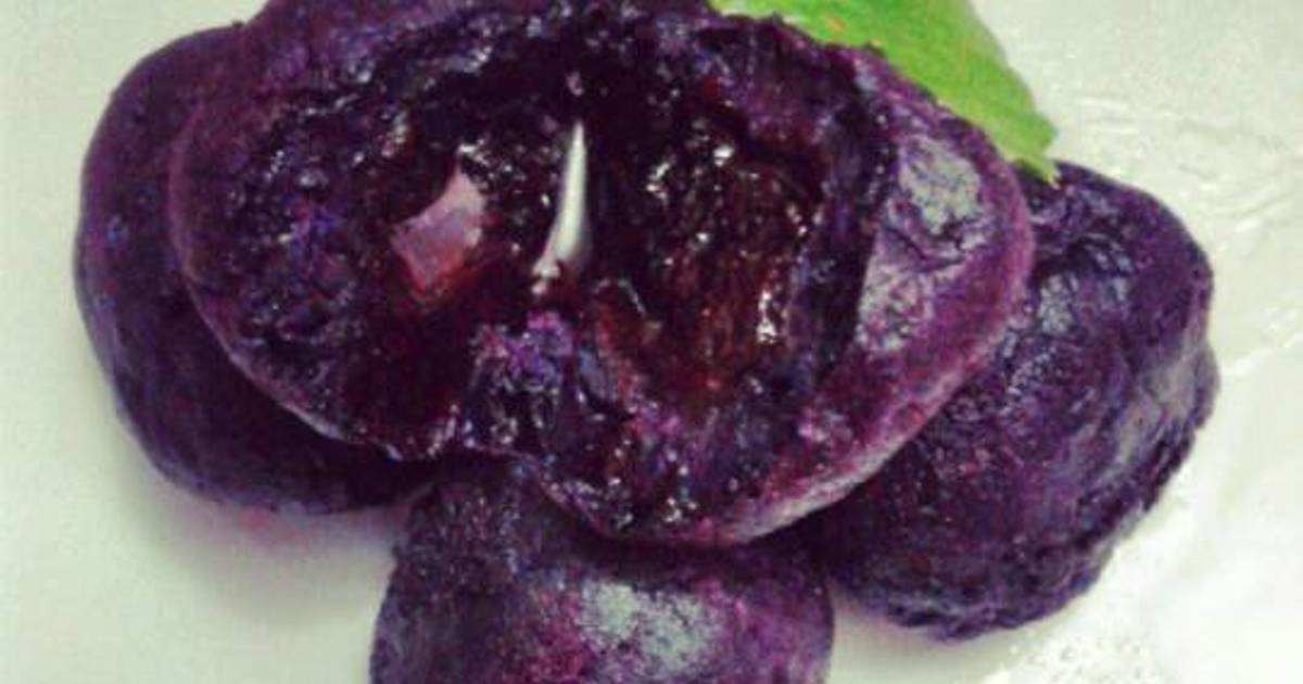 Resep Bola Bola Ubi ungu oleh fitri handayani - Cookpad