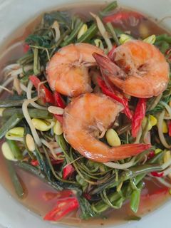 Foto resep Cha Kangkung Udang