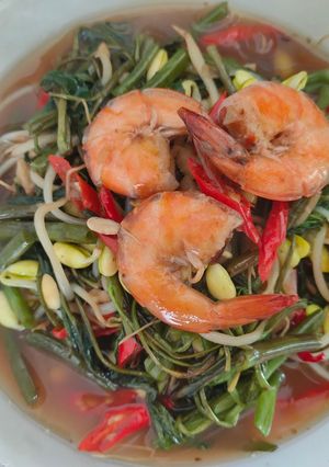 Foto resep Cha Kangkung Udang