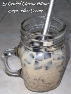 Foto resep Es Cendol Cincau Hitam Susu-FiberCreme