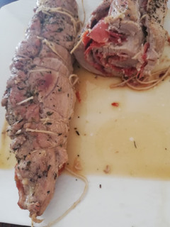 Una foto de Solomillo de cerdo relleno