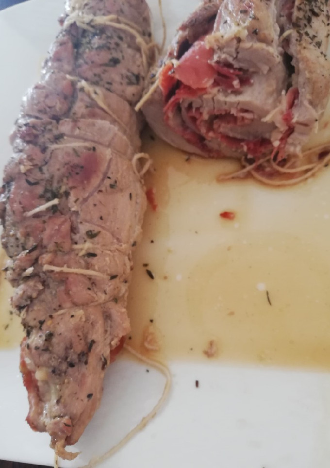 Una foto de Solomillo de cerdo relleno