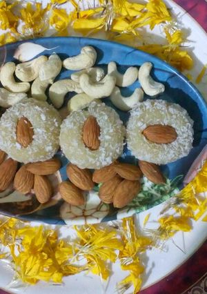 A picture of Kaju Badam Peda.