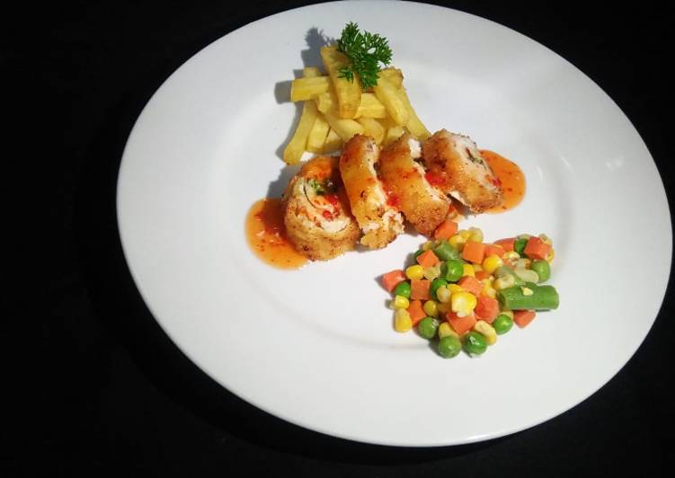 Chicken Kiev with Sauce Bangkok - #CreativeYouthEM