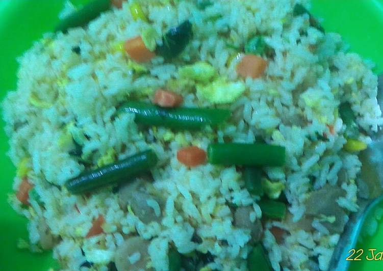 Resep Nasi goreng barbeque simpel dan praktis, Enak