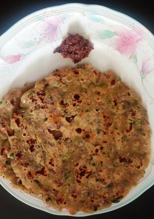கோதுமை ரொட்டி (Wheat roti recipe in tamil) செய்முறை முக்கிய புகைப்படம்