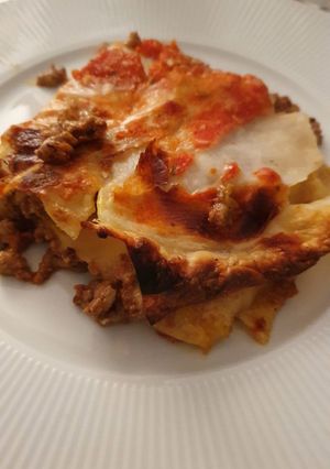 Una foto de Lasagna a la bolognese