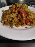 Chop suey de verduras con arroz