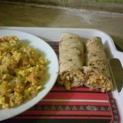 A picture of Paratha roll.