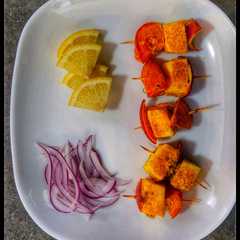 பன்னீர் டிக்கா(paneer tikka recipe in tamil)-レシピのメイン写真
