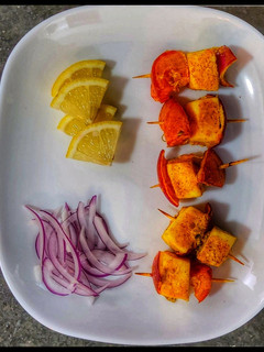 பன்னீர் டிக்கா(paneer tikka recipe in tamil) செய்முறை முக்கிய புகைப்படம்