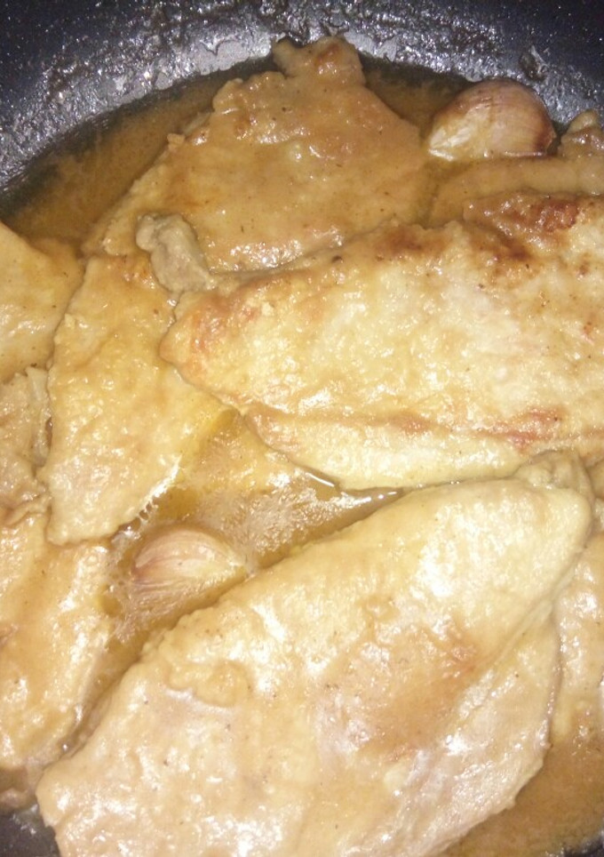 Una foto de Filetes de cerdo en salsa
