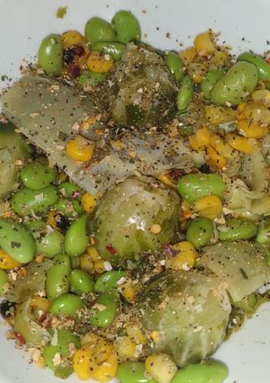 A picture of Savory Frozen veggie medley.