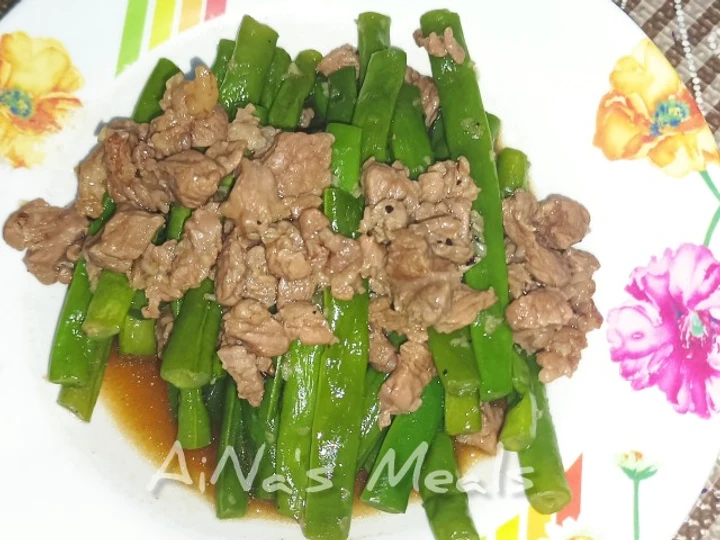 Cara Simple Membikin Resep  Buncis Cah Daging yang Enak Banget, Lezat