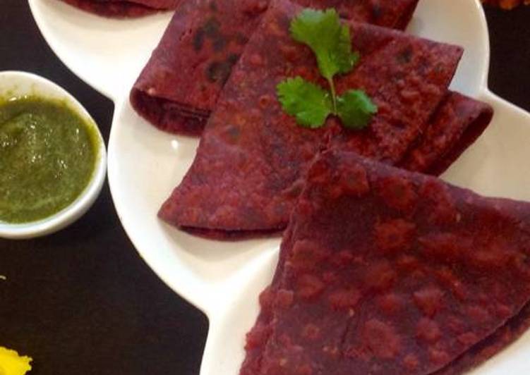 Recipe of Quick Beetroot paratha