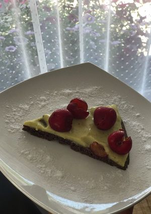 Vaníliás/cseresznyés torta (no cukor⛔️) recept fotója