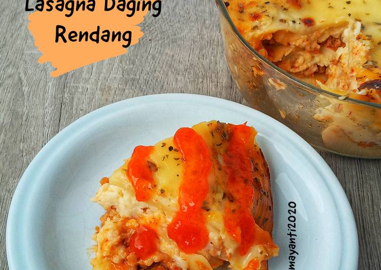 Resep Lasagna Daging Rendang, Lezat Sekali