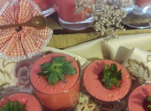 Una foto de Espuma de Fresa sin azúcar