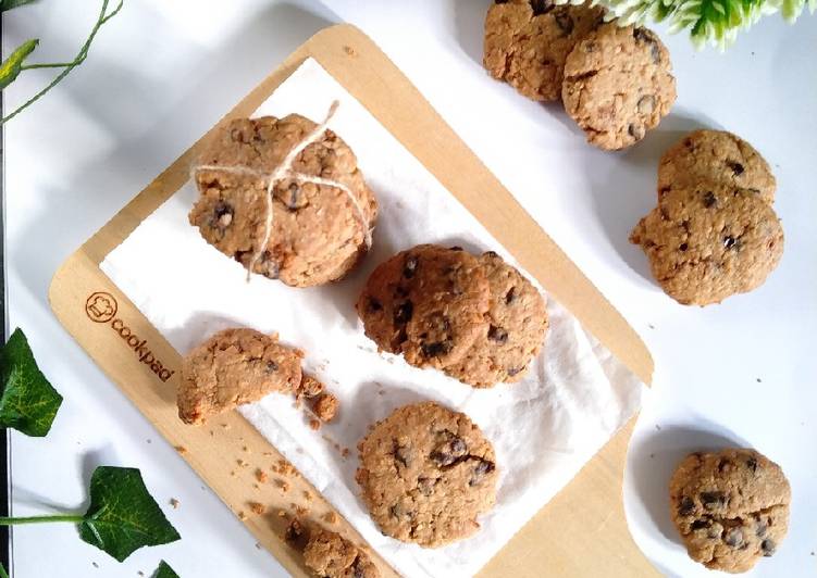 Cara Gampang Membuat Choco Chinammon Oatmeal Cookies (gluten free,🚫telur&amp;gula pasir) yang Sempurna