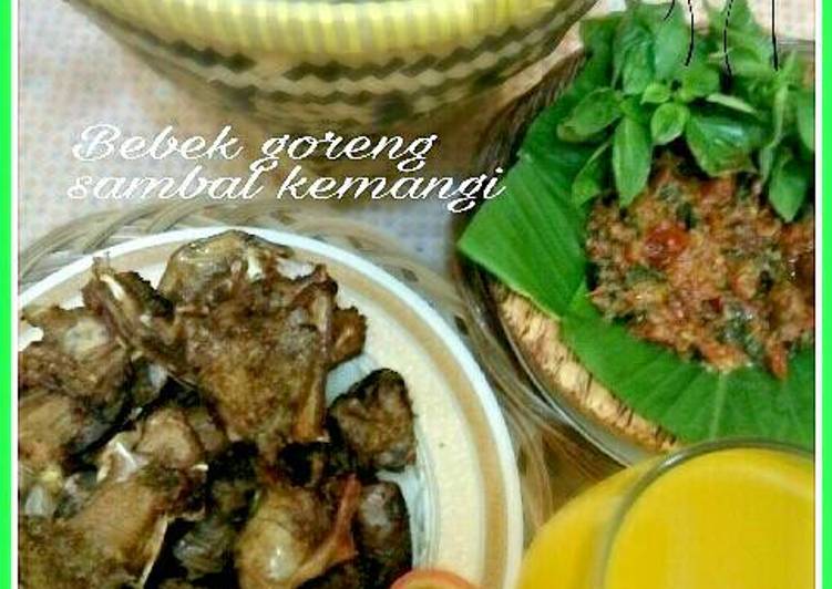 Bebek goreng sambal kemangi 🍴🍗