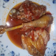 A picture of Quick fix simple kienyeji chicken stew#weekljikonichallenge.