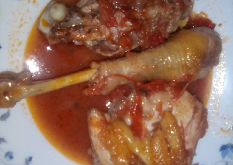 Easiest Way to Prepare Perfect Quick fix simple kienyeji chicken stew#weekljikonichallenge