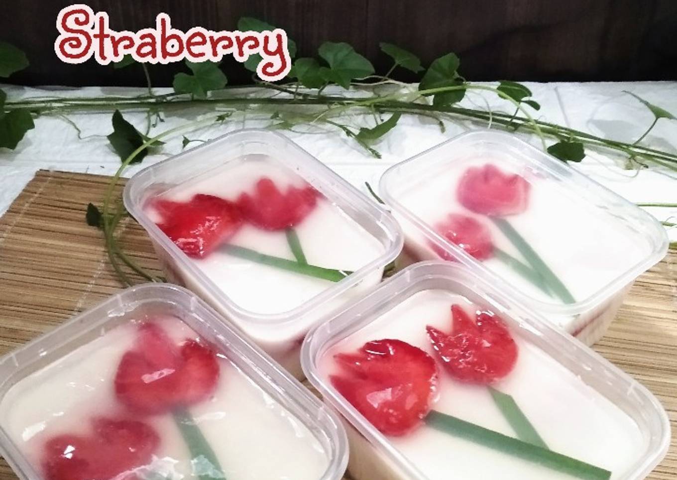 *Puding Susu Straberry*