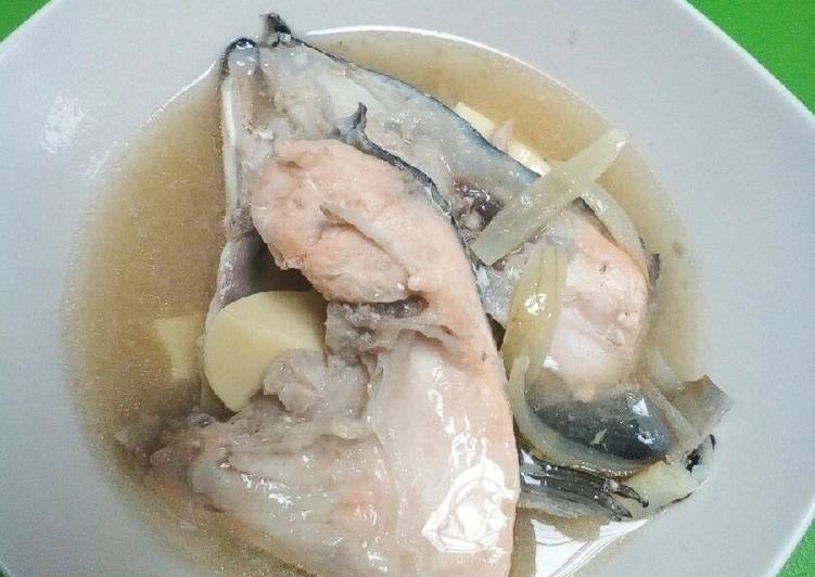 Resep Salmon Miso Soup, Enak Banget