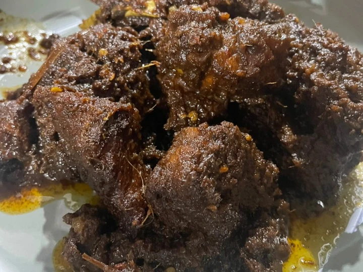 Cara Mudah Membikin Resep Rendang Daging Sapi yang Lezat Anti Ribet, Uenak Banget