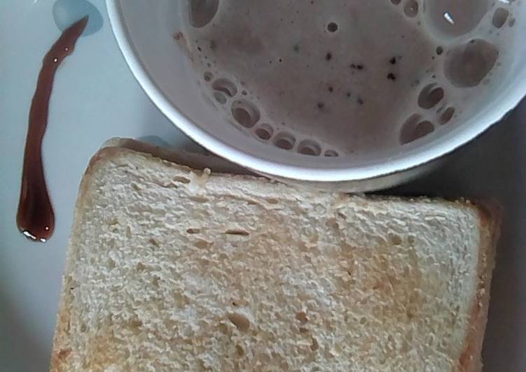 How to Make Quick Toast bread &amp; cocoa garnished with honey