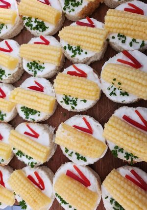 Una foto de Canapés de choclo baby cóctel