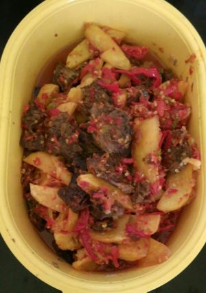 Foto resep Daging kentang sambel