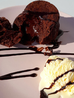 Una foto de Coulant de chocolate