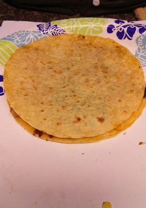 A picture of Chicken and Bean Quesadilla.