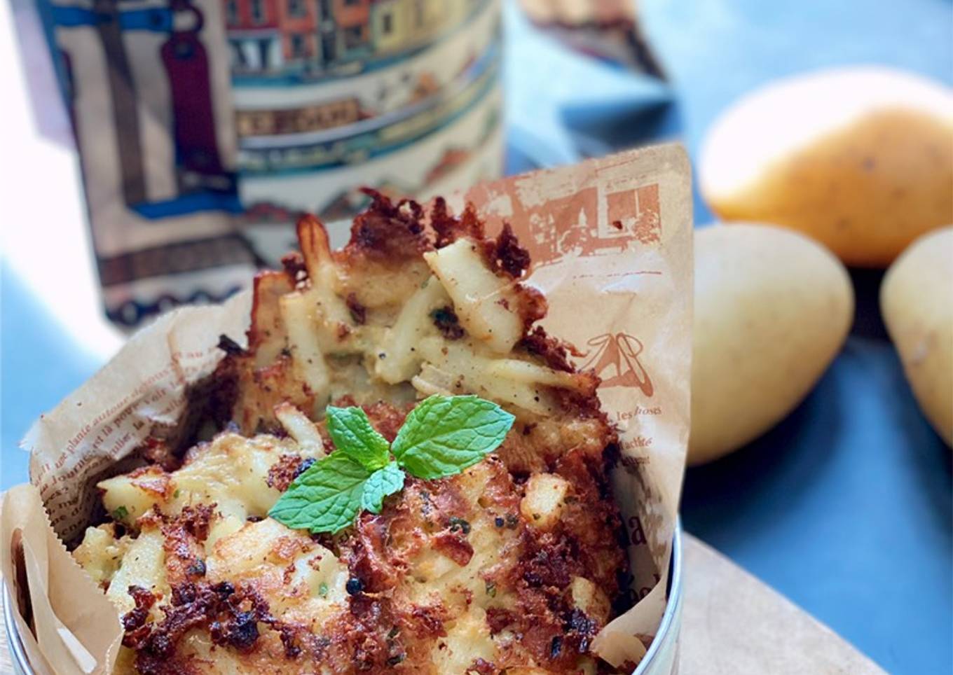 Lithuania Potato Mint Pancakes 🇱🇹