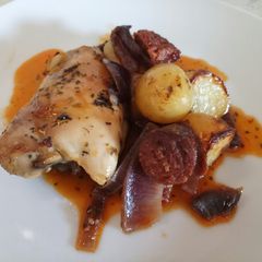A picture of Mediterranean chicken.