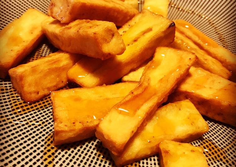 Tapa de berenjenas fritas con miel 🍯